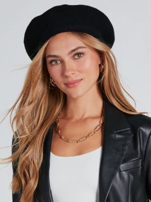 Chic Touch Faux Wool Beret