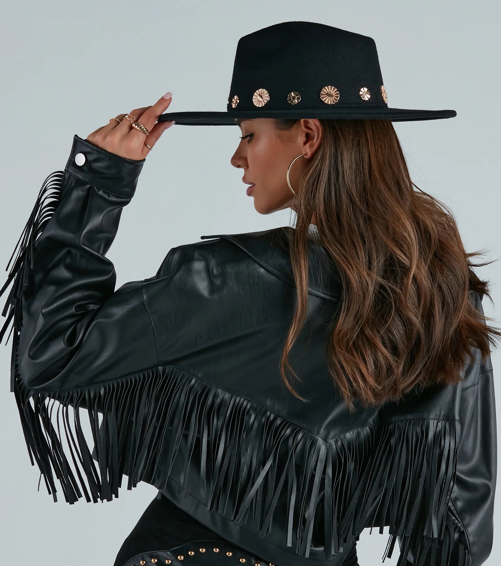 Dreaming Of Adventure Boho Trim Panama Hat - Image 3