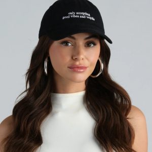 Only Accepting Good Vibes And Tequila Baseball Cap