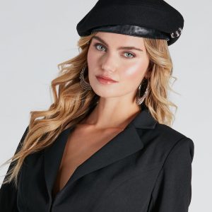 Parisian Flair Rhinestone Detail Beret