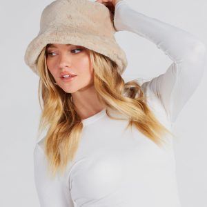 Chilly Season Faux Fur Bucket Hat