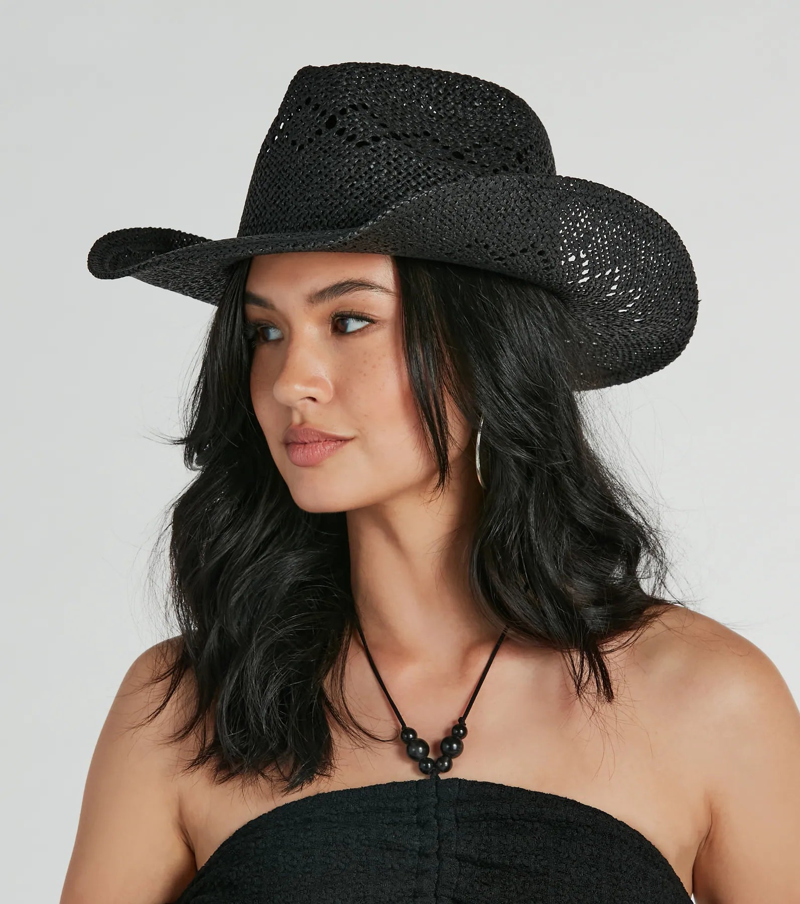 Country Girl At Heart Straw Cowboy Hat - Image 5