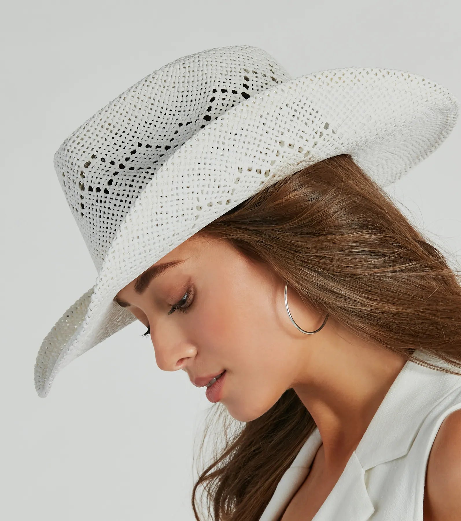 Country Girl At Heart Straw Cowboy Hat - Image 4