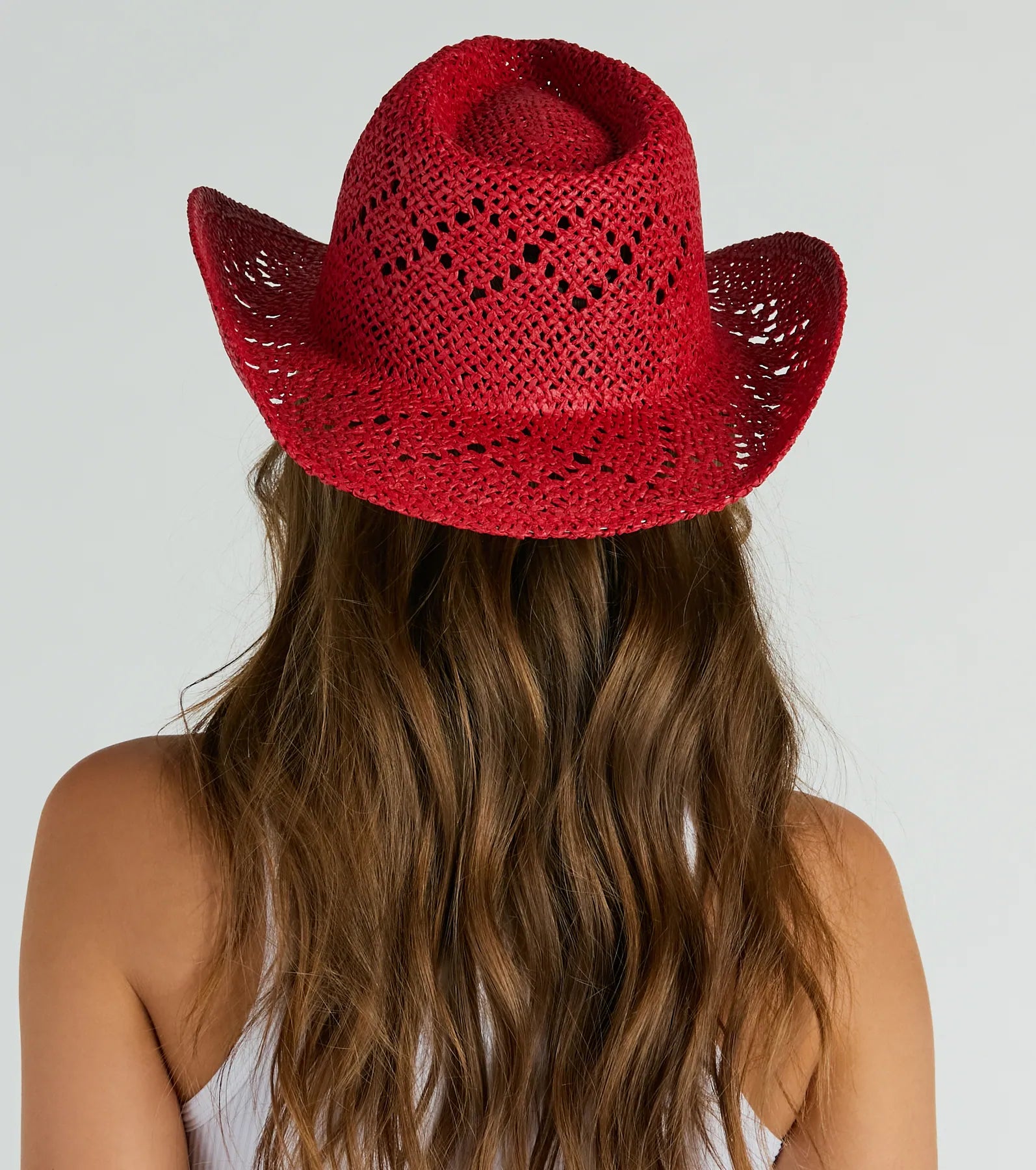 Country Girl At Heart Straw Cowboy Hat - Image 2