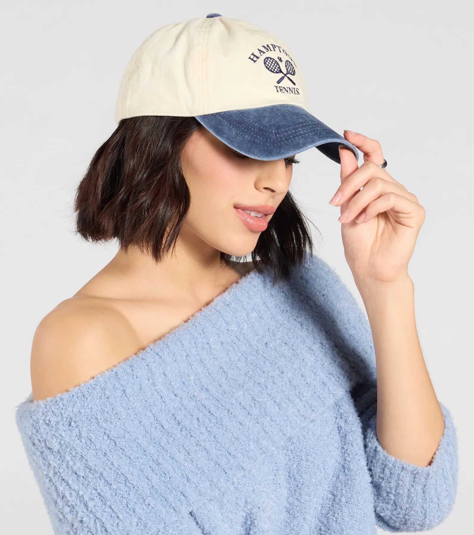 Hamptons Tennis Baseball Cap - Image 3