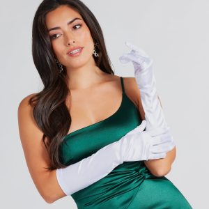 Timeless Glamour Satin Gloves