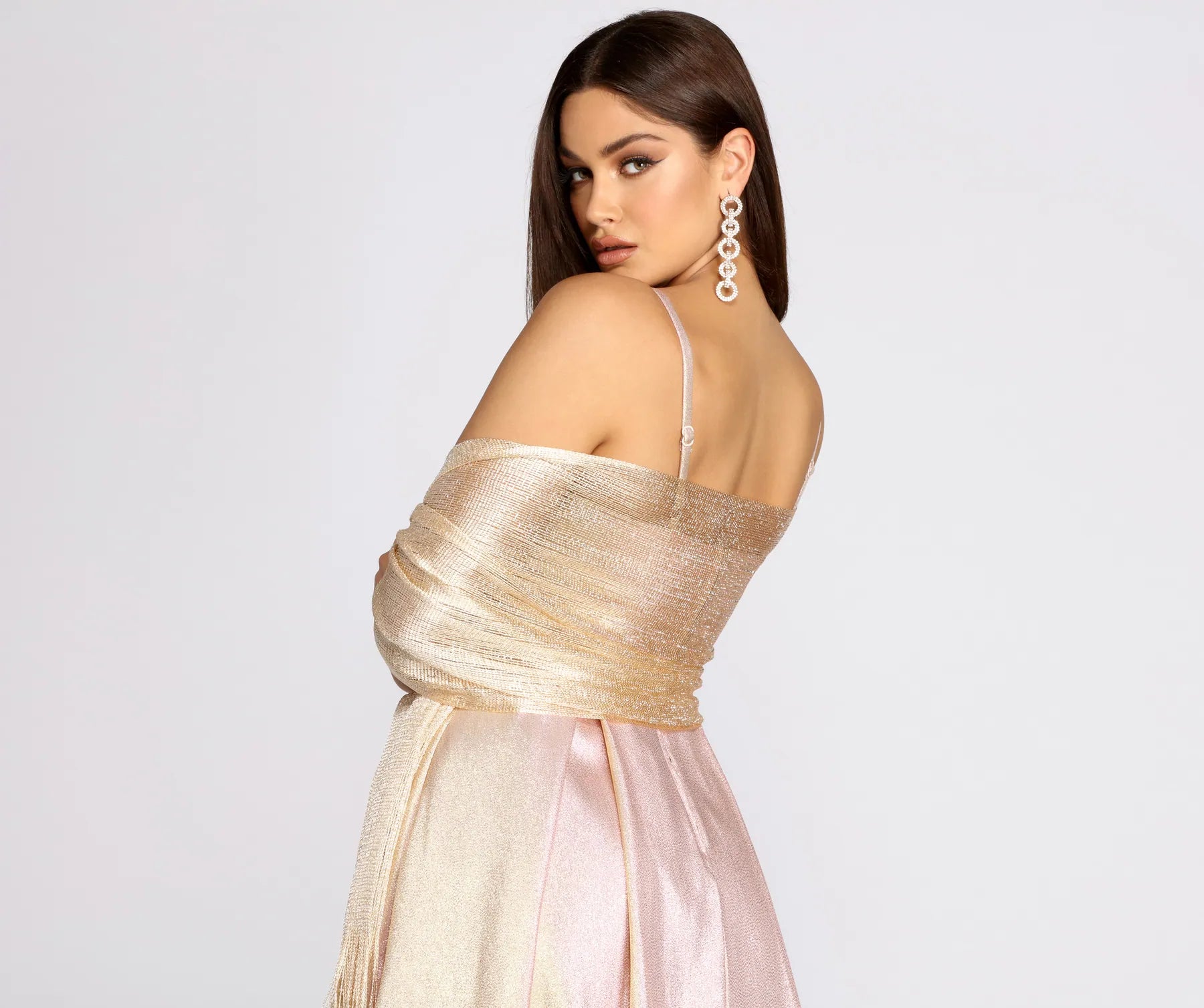 Catch Your Eye Sparkling Fringe Shawl - Image 5