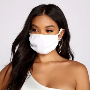 Iridescent Sparkle Face Mask With Earloops