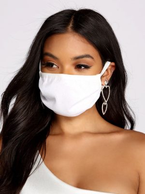 Iridescent Sparkle Face Mask With Earloops