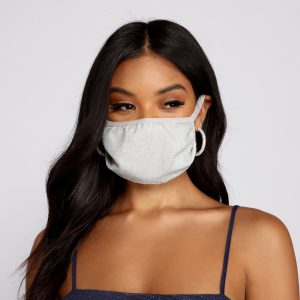 Glitter Face Mask With Earloops