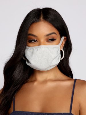 Glitter Face Mask With Earloops