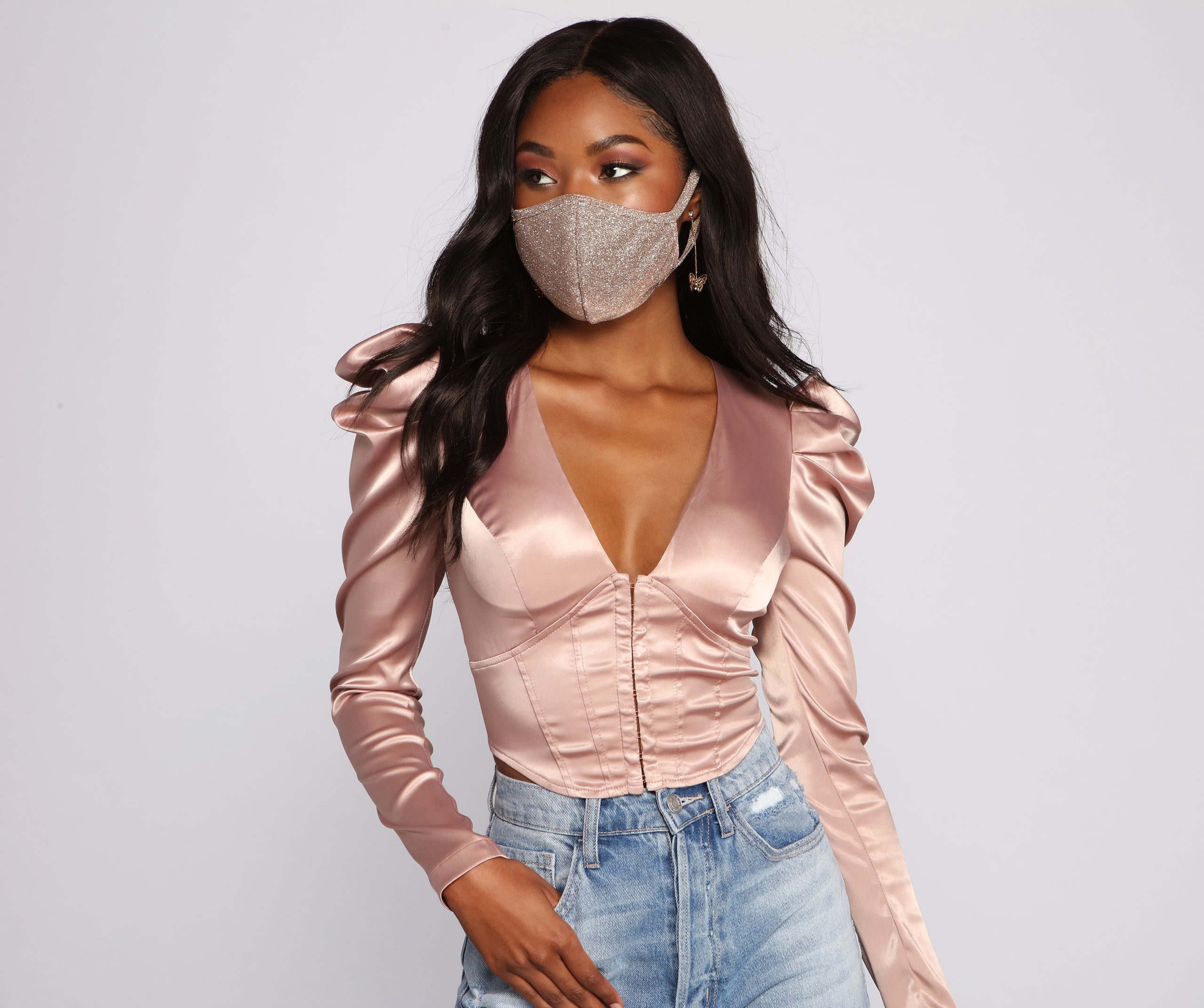 Glam Glitter Face Mask - Image 2