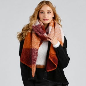 Cozy Season Brushed Plaid Scarf