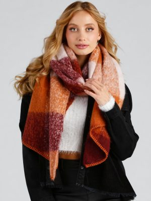 Cozy Season Brushed Plaid Scarf