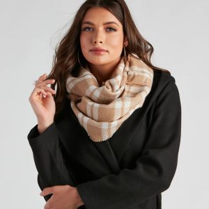 Keep It Neutral Plaid Scarf