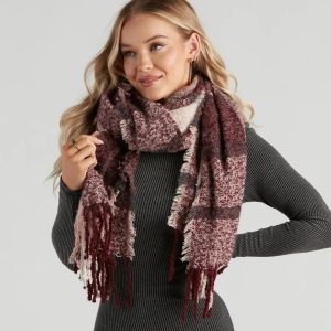 Coffee Date Chic Plaid Scarf