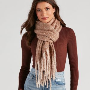 Autumn Vibes Fringe Blanket Scarf