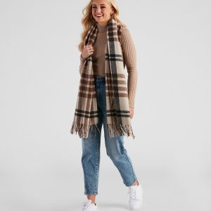 Cuddle Weather Plaid Blanket Scarf