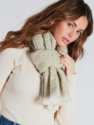 Feeling Chilly Frayed Edge Knit Scarf