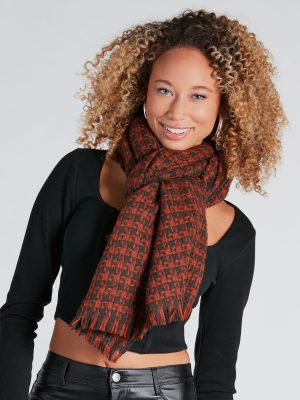 Timeless Cuteness Houndstooth Scarf