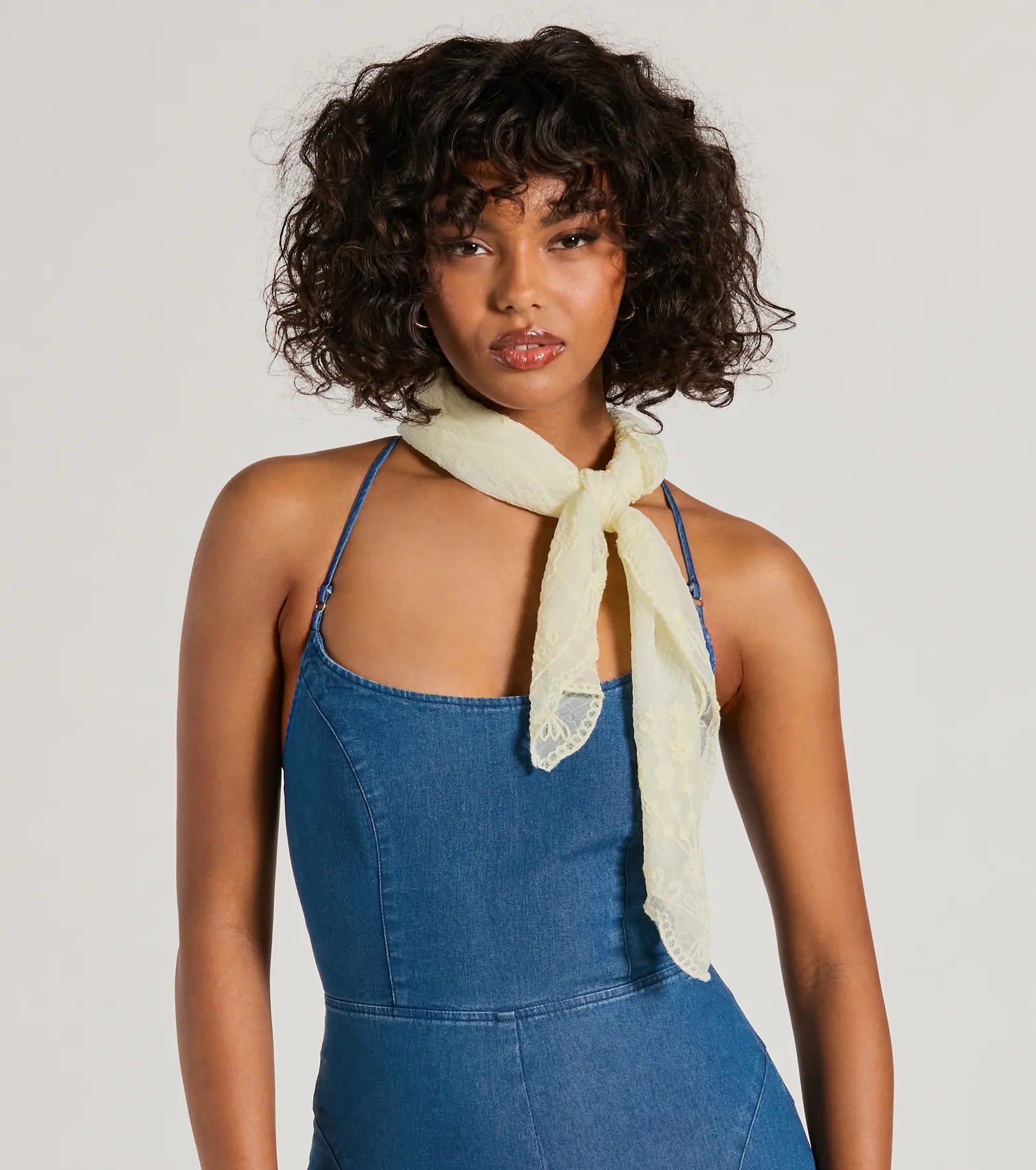 Forever Adorable Embroidered Sheer Head Scarf - Image 3