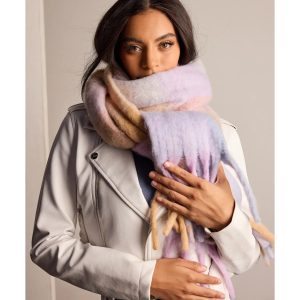 Pastel Chic Colorblock Scarf