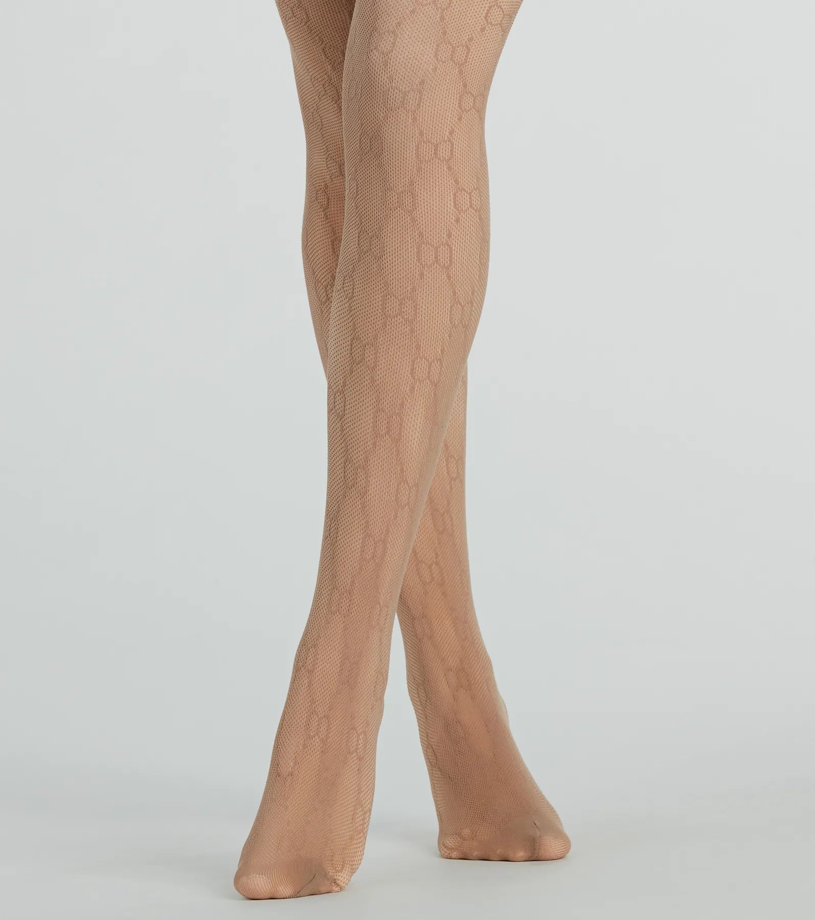 Trendy Allure Faux Sheer O-Ring Tights - Image 7