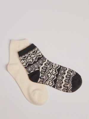 Cozy Fair Isle Two-Pack Socks