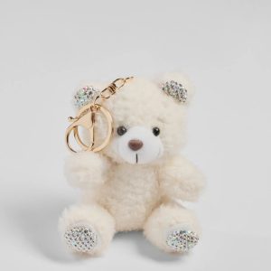 Rhinestone Plush Teddy Bear Bag Charm