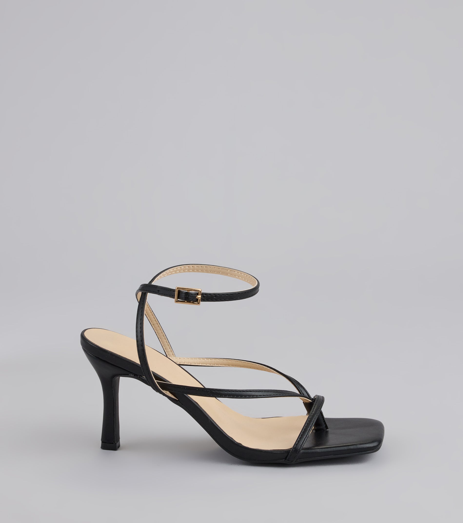 Strut Factor Thong Strappy Stiletto Heels - Image 2