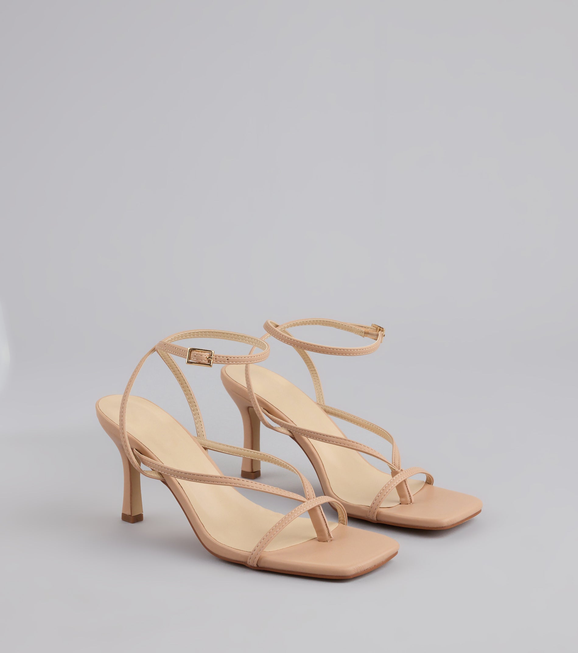 Strut Factor Thong Strappy Stiletto Heels - Image 10