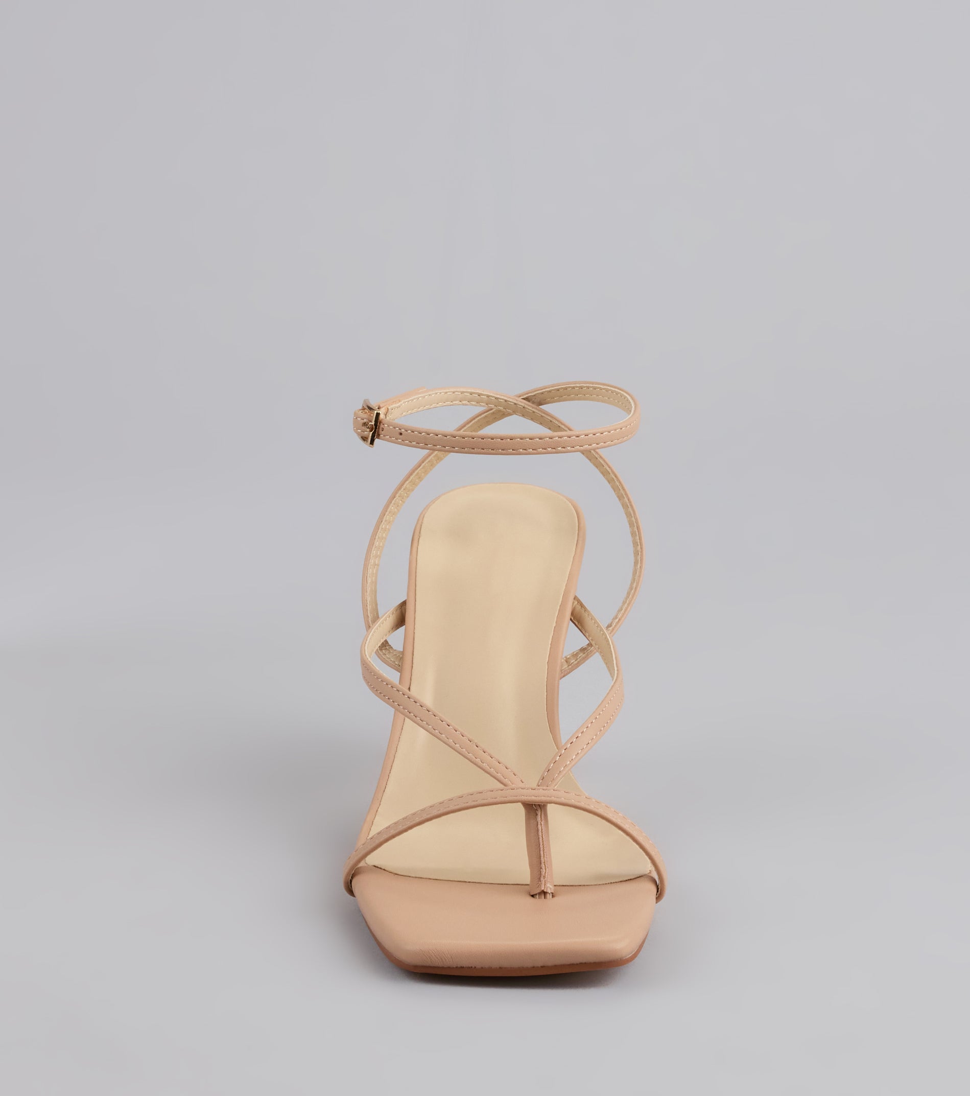 Strut Factor Thong Strappy Stiletto Heels - Image 12