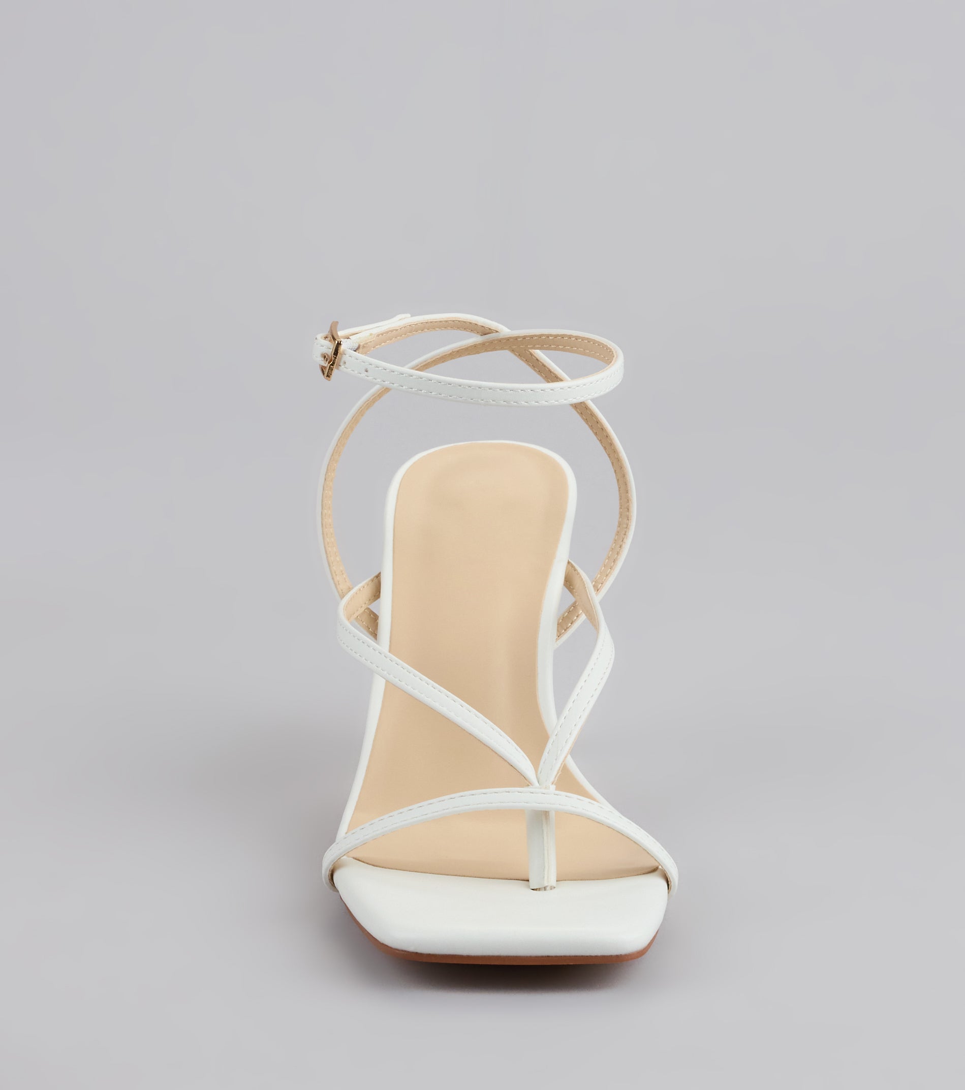 Strut Factor Thong Strappy Stiletto Heels - Image 8