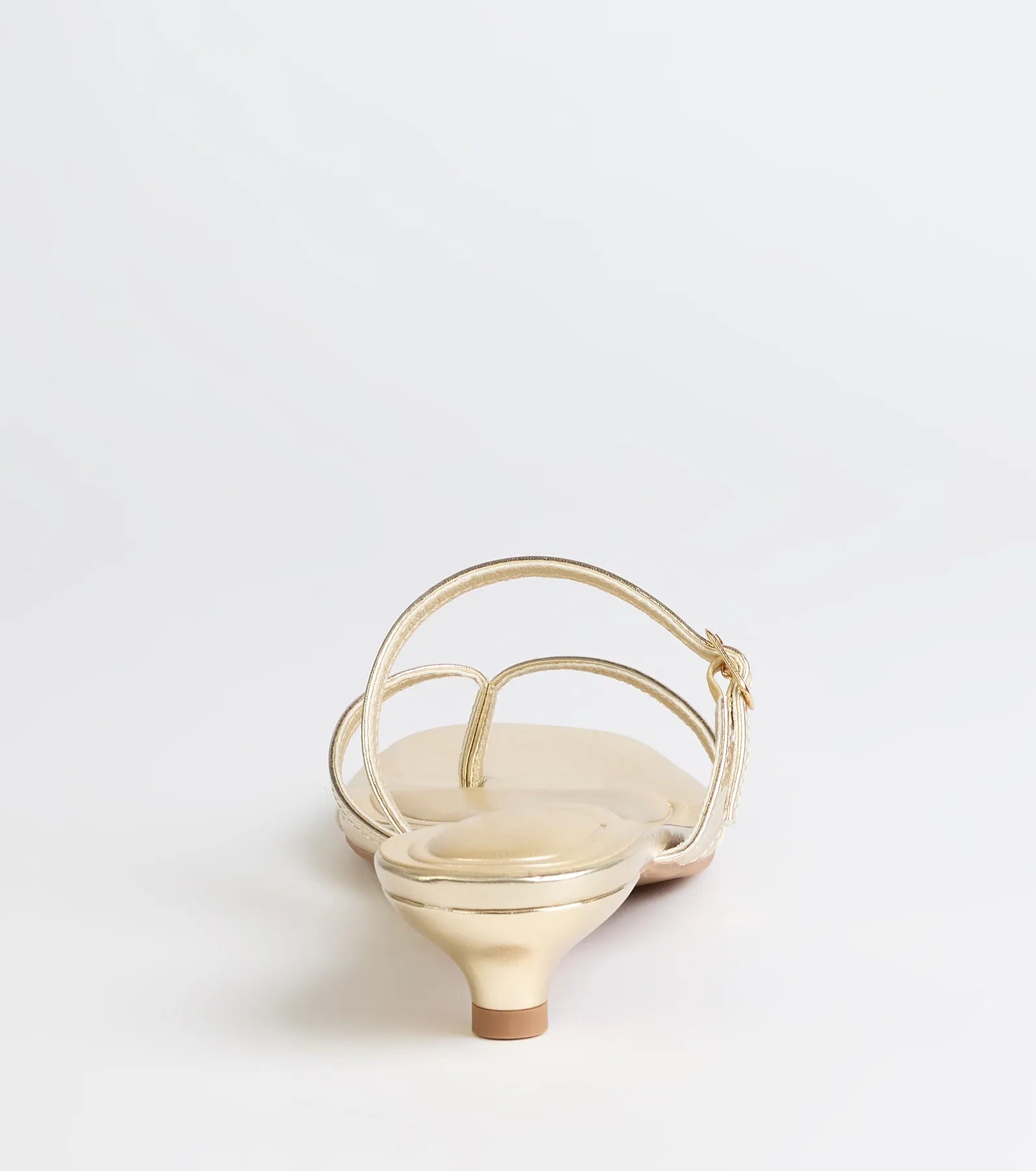 Chic Trend Thong Strap Kitten Heel Mules - Image 12