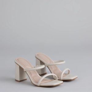 Walk This Way Strappy Block Heels