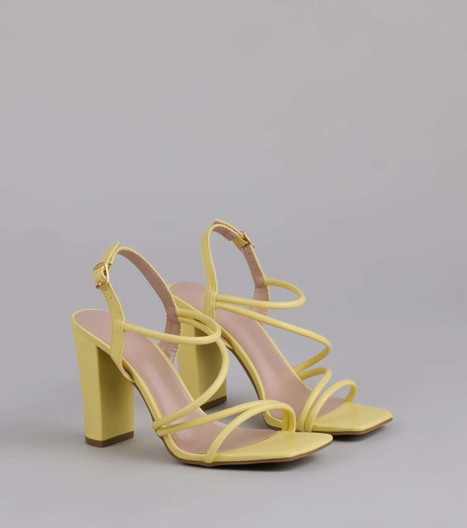 Flirt Mode Activated Strappy Block Heels - Image 9