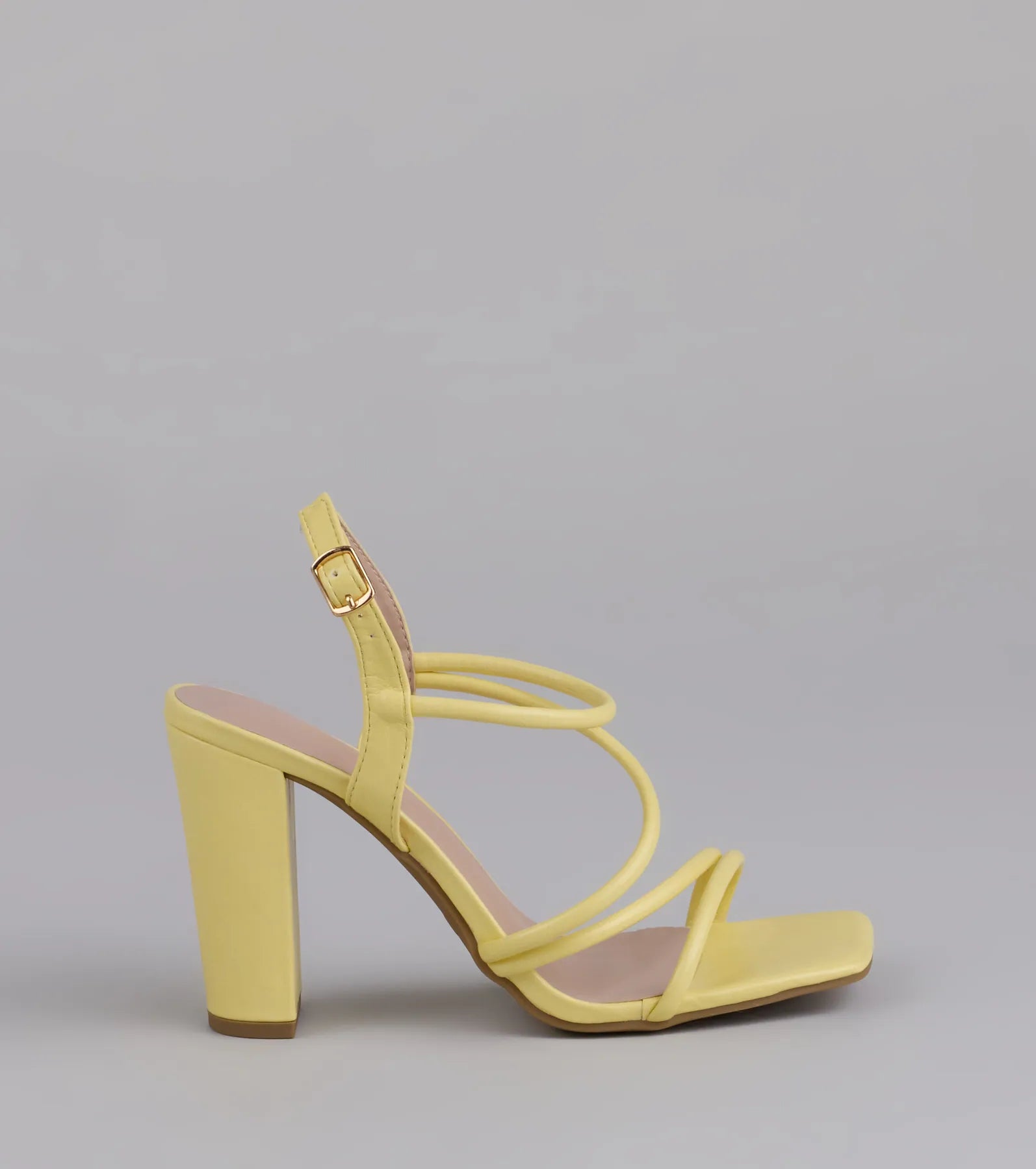 Flirt Mode Activated Strappy Block Heels - Image 10