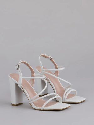 Flirt Mode Activated Strappy Block Heels