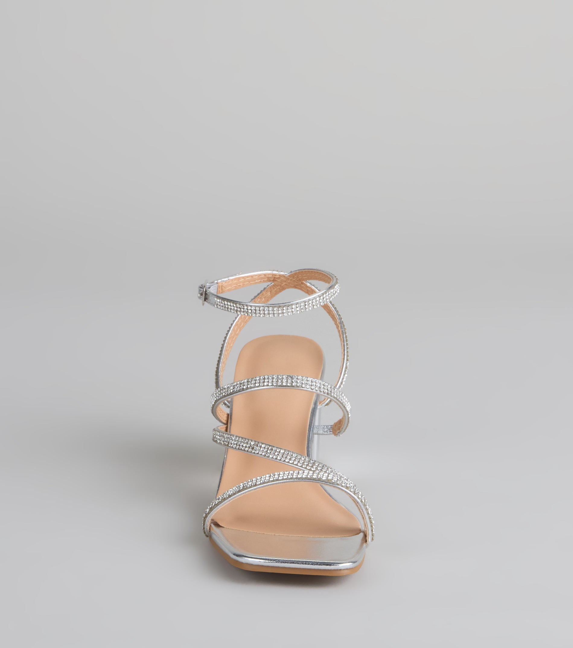 Made You Sparkle Rhinestone Block Heels - Image 3