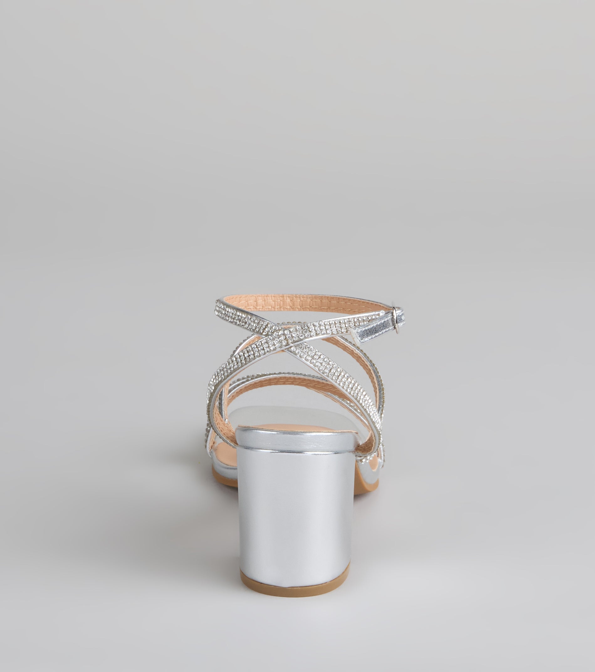 Made You Sparkle Rhinestone Block Heels - Image 4