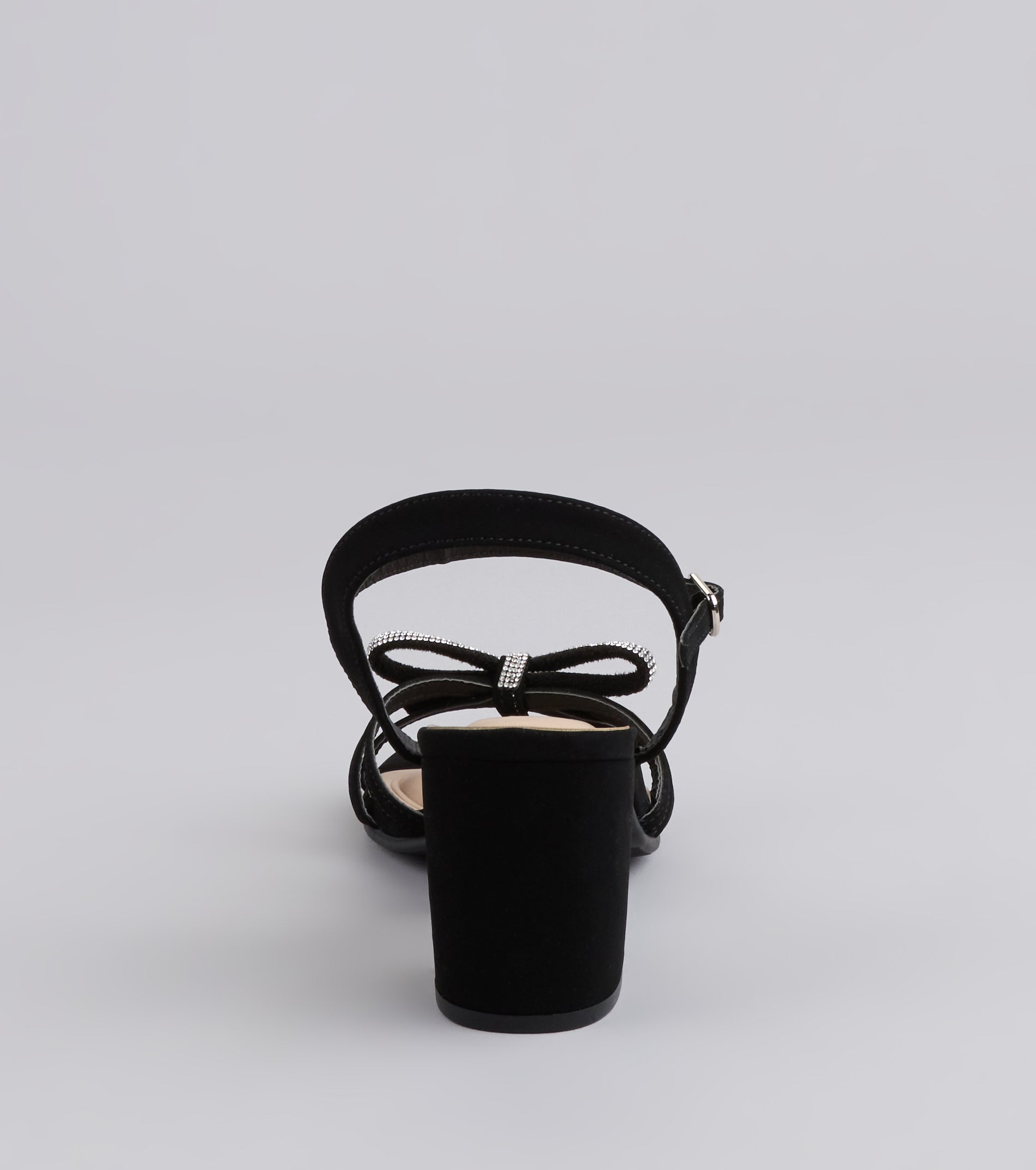 Glitter And Grace Rhinestone Bow Heels - Image 4