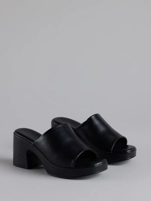 90s Icon Platform Block Heel Mules