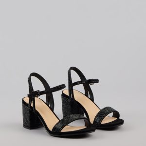 Disco Dreams Rhinestone Block Heels