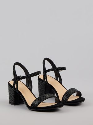 Disco Dreams Rhinestone Block Heels