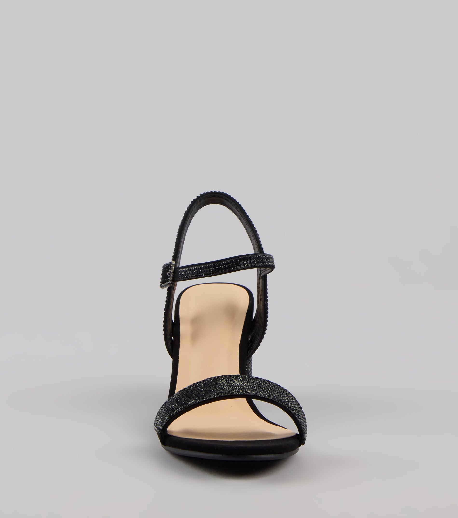 Disco Dreams Rhinestone Block Heels - Image 3