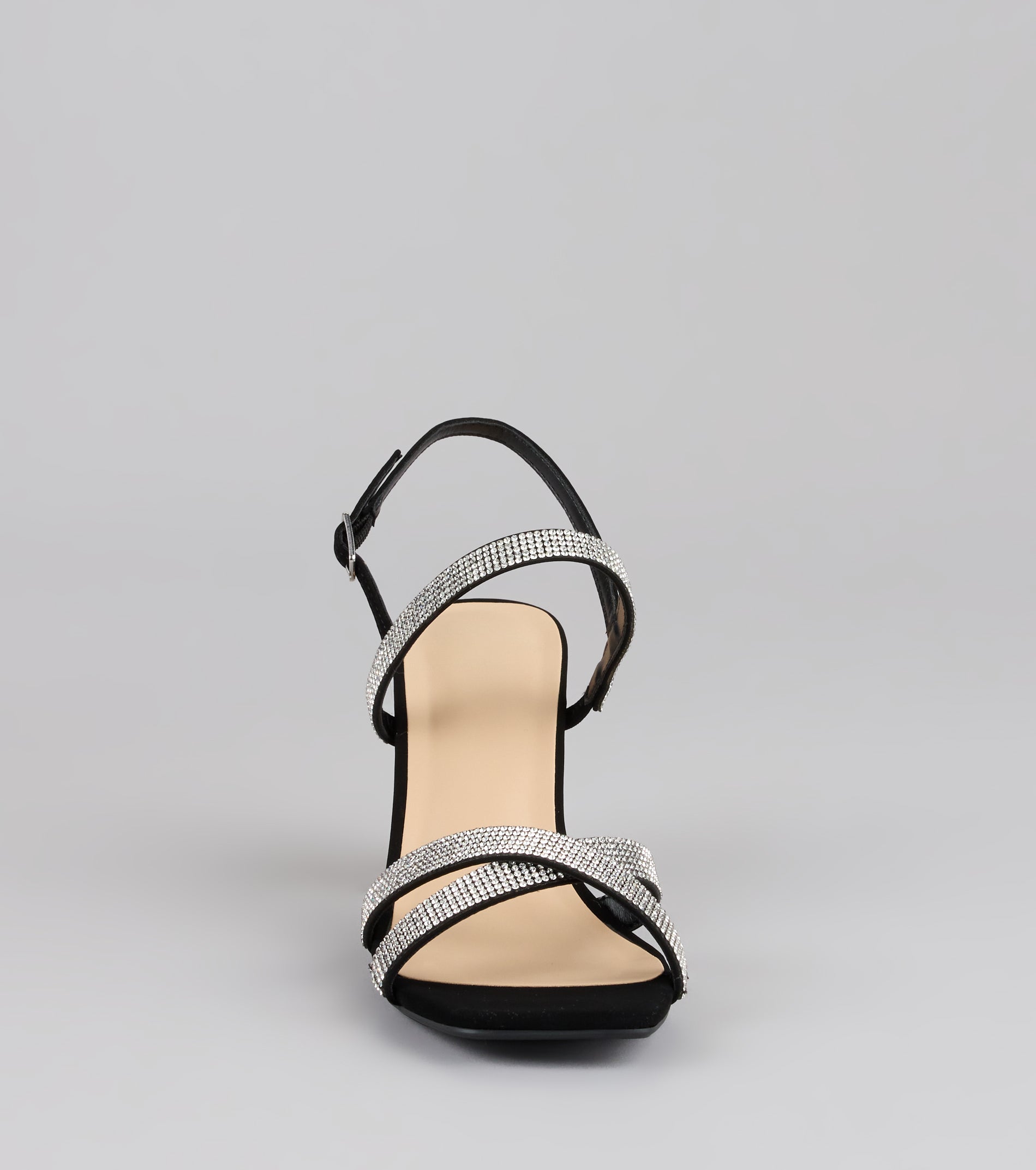 Night Luxe Rhinestone Block Heels - Image 3