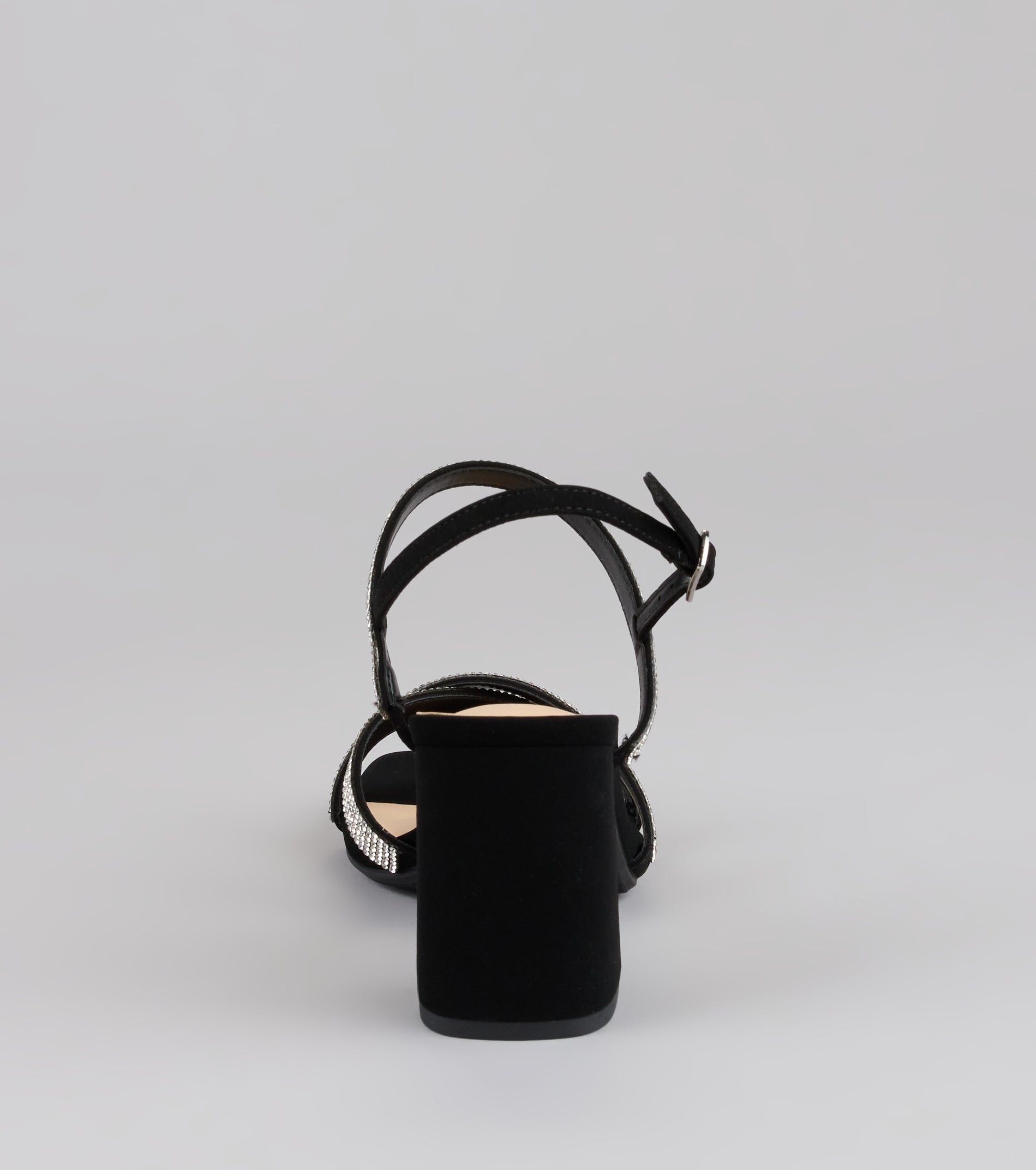 Night Luxe Rhinestone Block Heels - Image 4