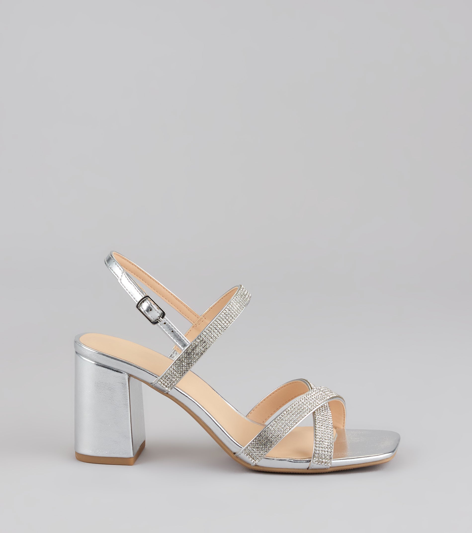 Night Luxe Rhinestone Block Heels - Image 10