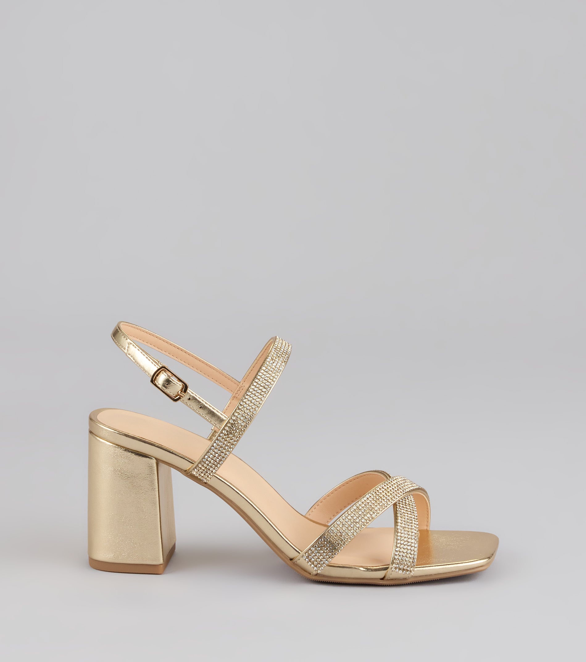 Night Luxe Rhinestone Block Heels - Image 6