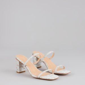 Picnic Chic Floral Strappy Mules